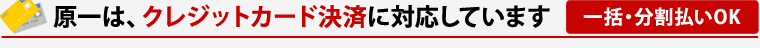 原一探偵事務所は、クレジットカード決済に対応しています。一括・分割払いOK